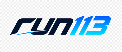 Logo run113 berwarna terang